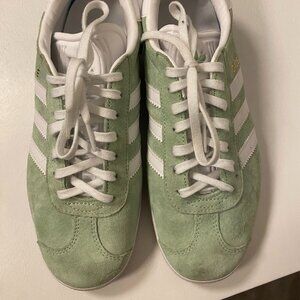Adidas Gazelle Mint Green Suede Sneakers